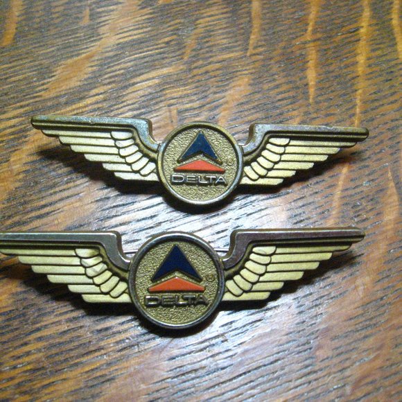 Delta Air Lines Junior Pilot Stewardess Wings (2) - Picture 2 of 7